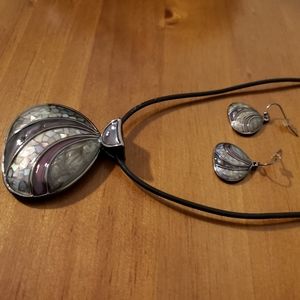 Lia Sophia Seaside Necklace and Earrings Set